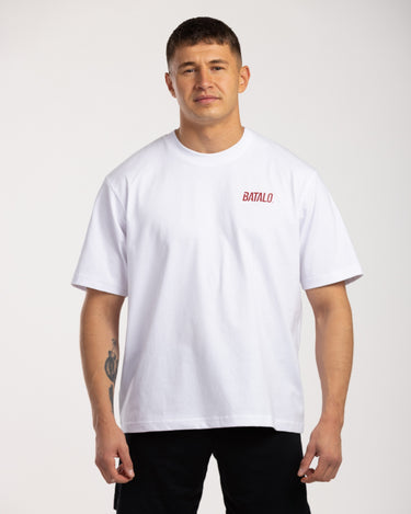 FIGHT CIRCLE - T-Shirt Weiß/Rot