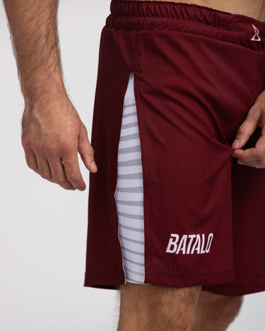 Maroon 2-in-1 Battle Shorts
