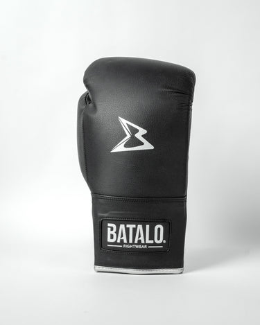 BATALO SB-Pro Boxhandschuhe - Schwarz Schnüren
