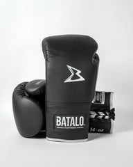 BATALO SB-Pro Boxhandschuhe - Schwarz Schnüren